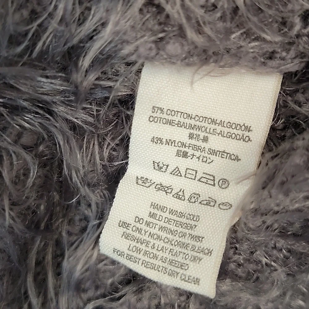 FREE PEOPLE Light As A Feather Gray‎ Hoodie Sweater Oversized Boho Cozy Sz Small