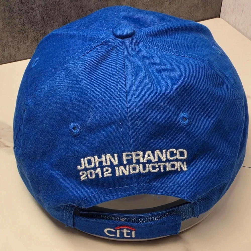 NY Mets Hall of Fame John Franco 2012 Induction Blue Baseball Hat Adjustable Cap