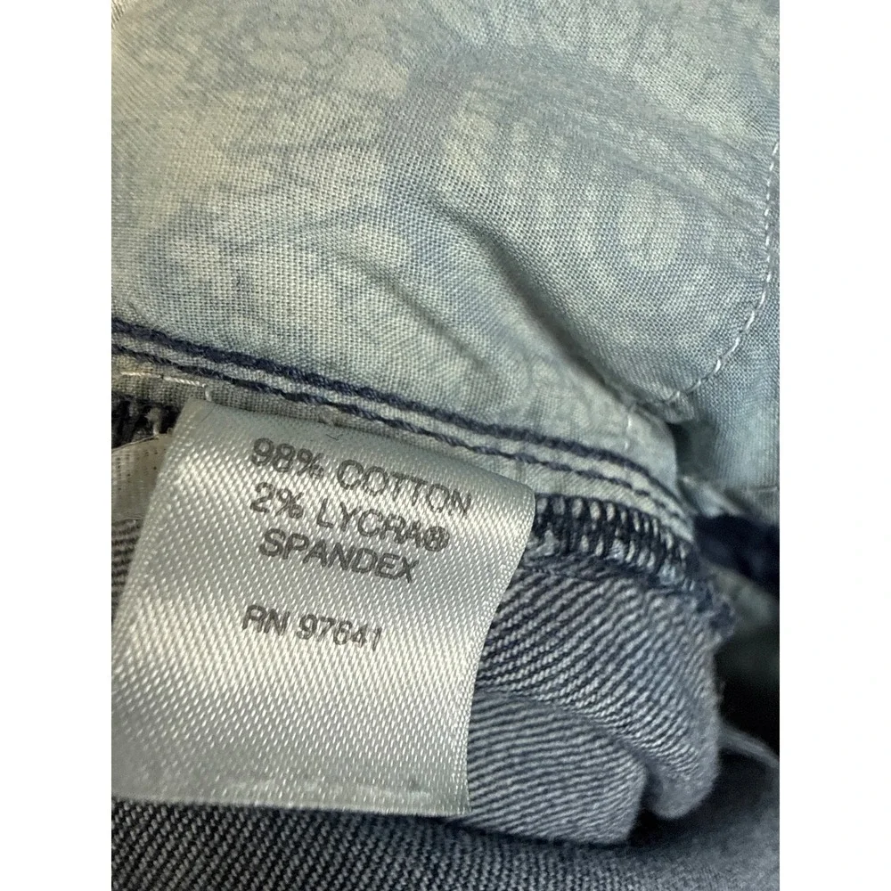 J. Jill Slim Boyfriend Jeans Women 8 Petite Blue Straight Leg Stretch Denim