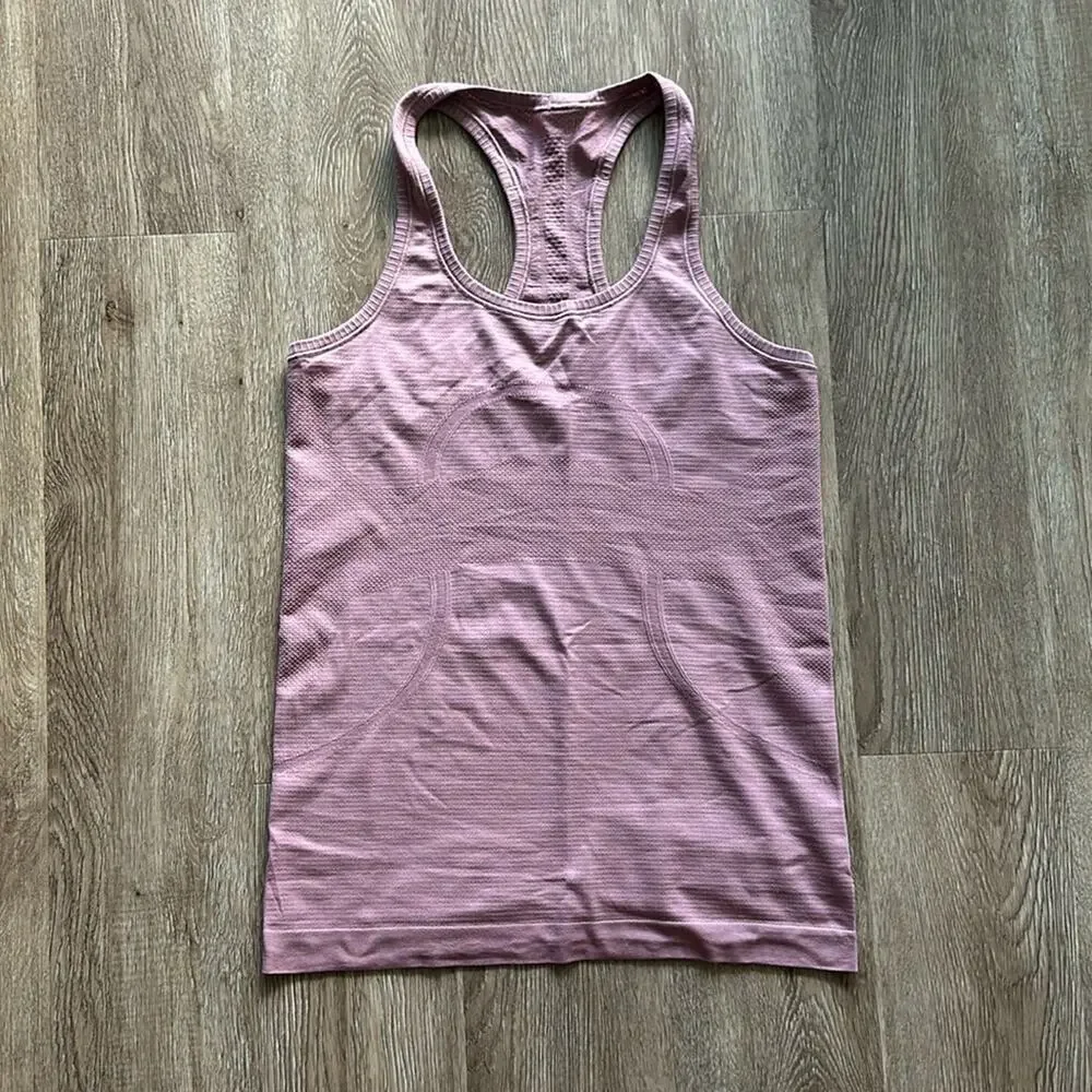 Lululemon Swiftly Tech Racerback Tank Top‎ Lilac Quartz Size 8 Lightweight