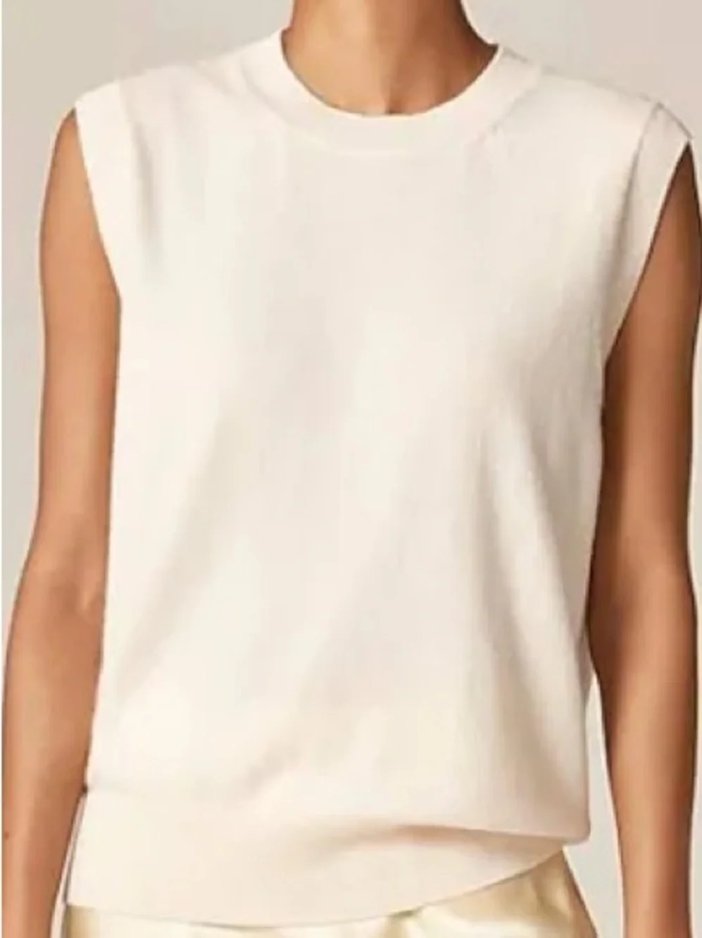 NWT J. Crew Cashmere relaxed sweater-vest L