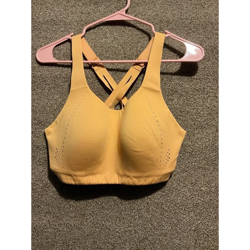 Lululemon Air Support Sport Bra 34DD‎ Yellow Ochre