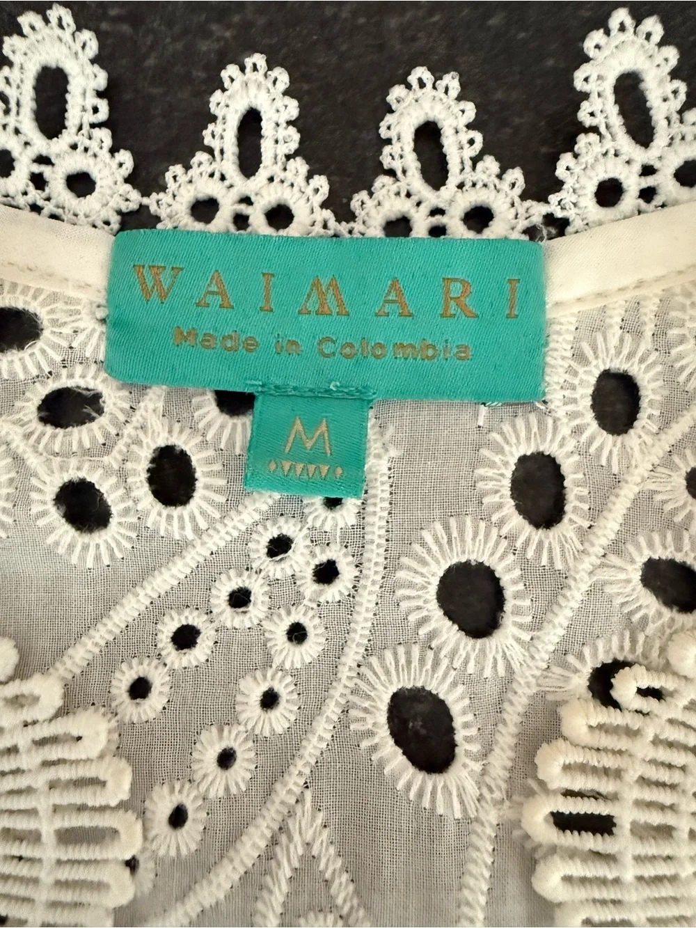 Wamari White Lace Maxi Coverup Dress with Waist Tie