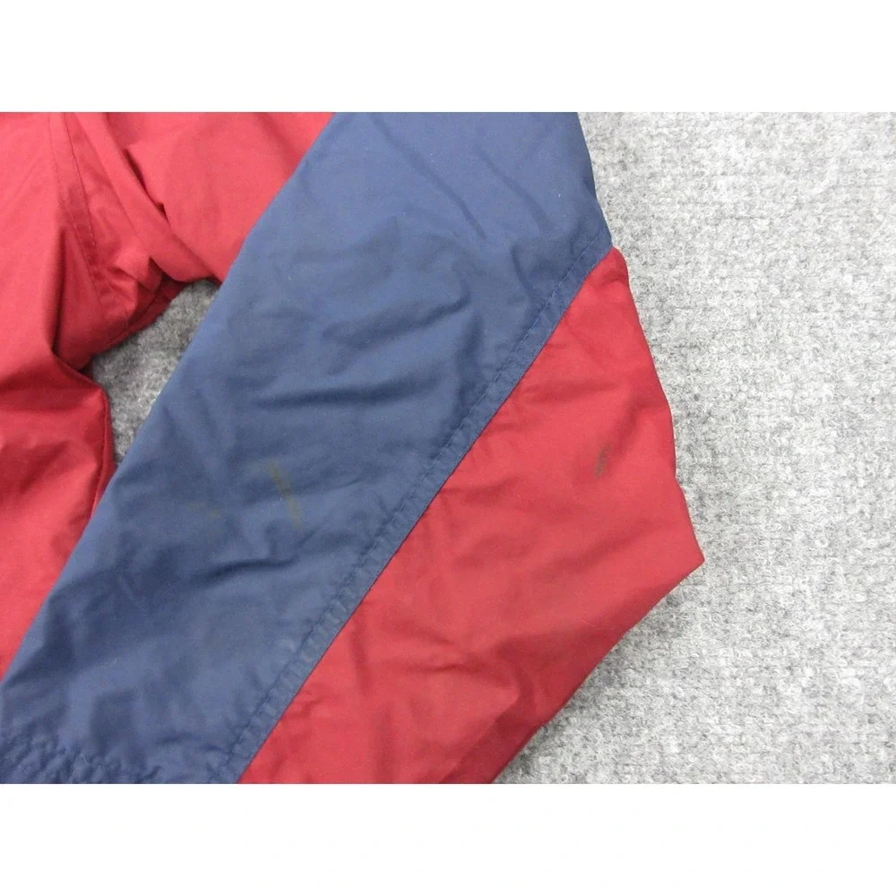 Vintage Nike Jacket‎ Mens 2XL Red Navy Full Zip Hooded Windbreaker Colorblock