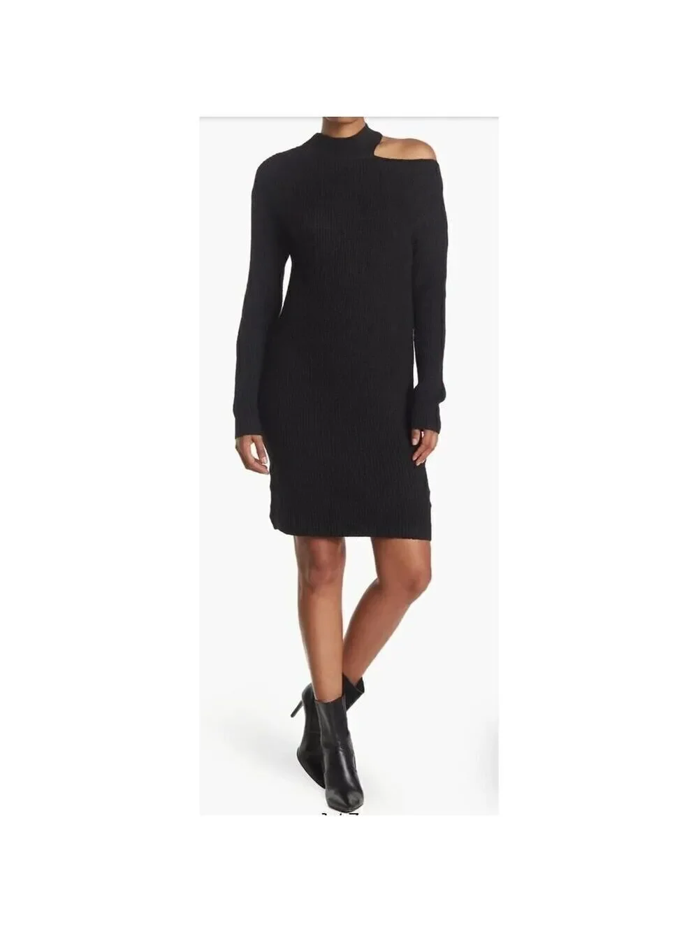 STITCHDROP Nordstrom Above Keyboard Knit Sweater Dress NWT Frog Green Size L