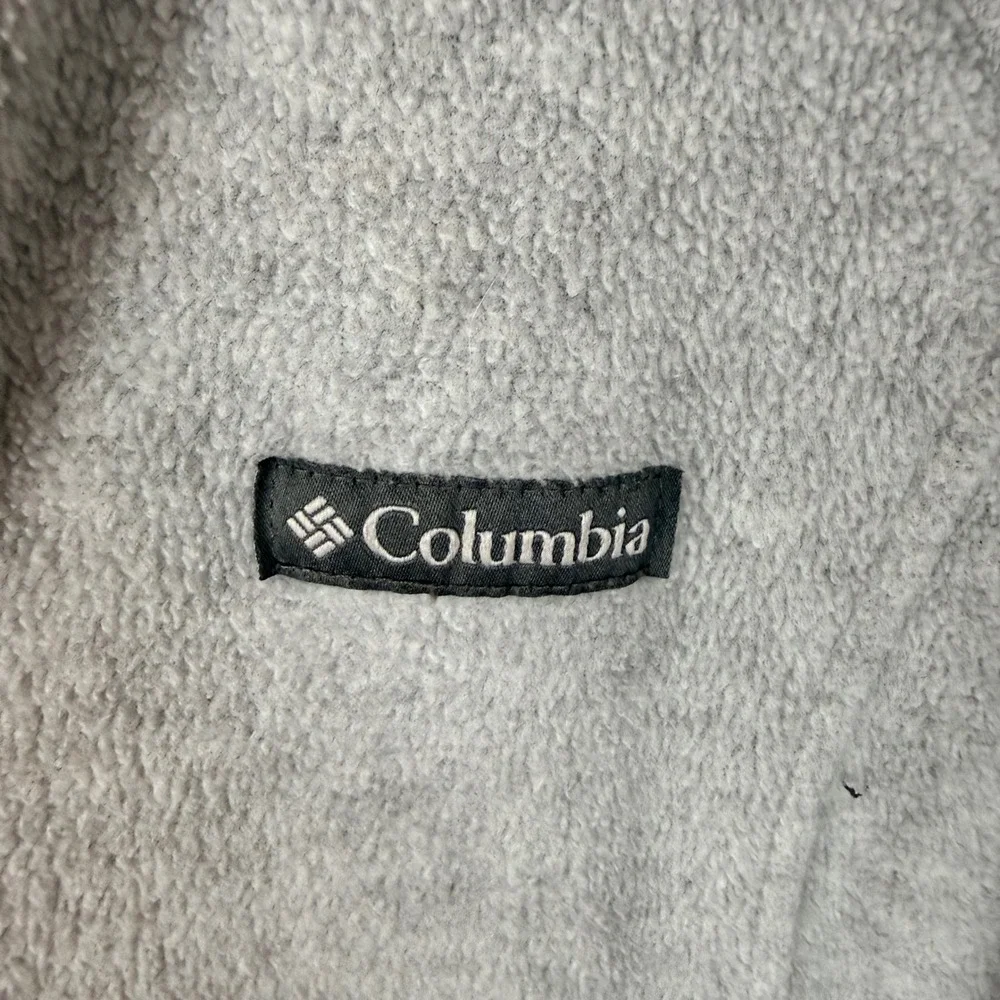Columbia Womens Full Zip Fleece Jacket Gray Mock Neck WL6439 Size Large‎