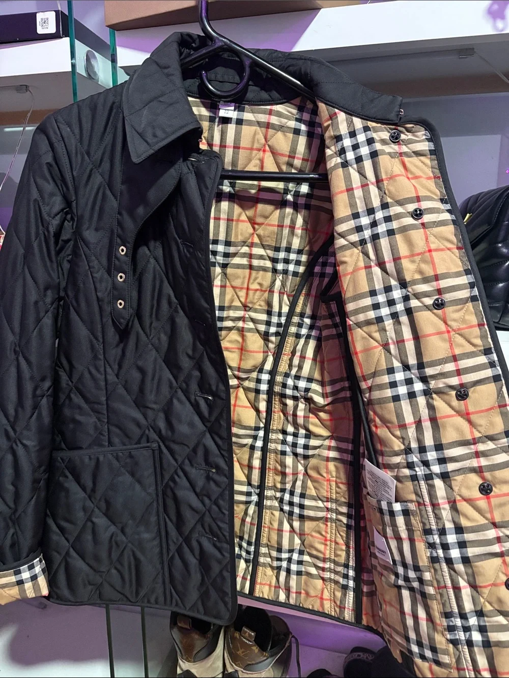 Burberry check black lightweight
