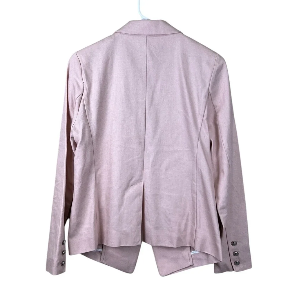 Evereve Lenox Blazer Women's Size XS Double‎ Breasted Light Pink Academia Preppy