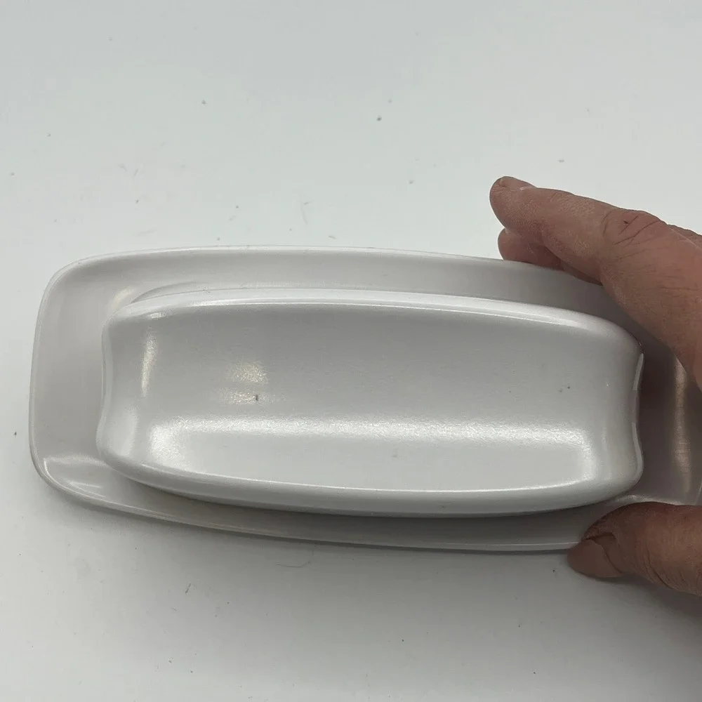 MCMVtg Watertown Lifetimeware Sugar Dish & Lenox Ware White Butter Dish Melamine
