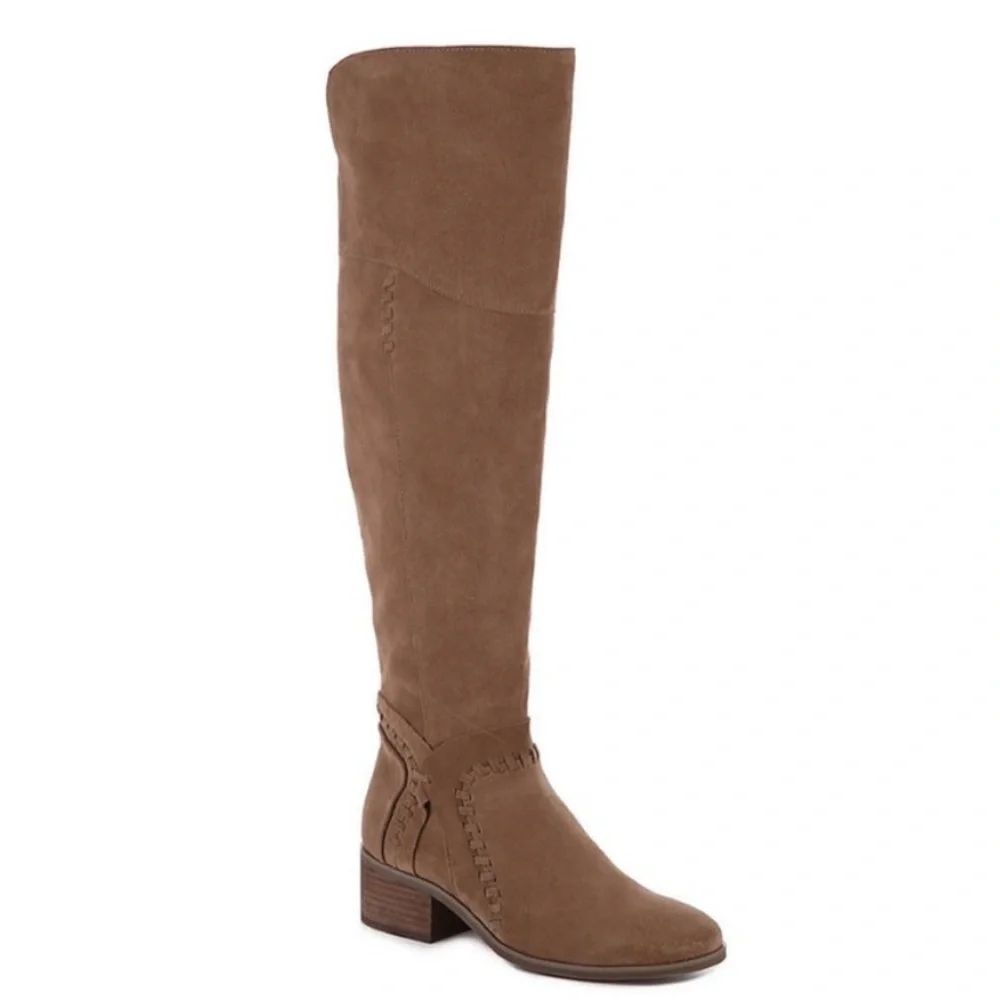 Vince Camuto Over the Knee Suede Leather Block Heel Kenvesha‎ Boho Riding Boot