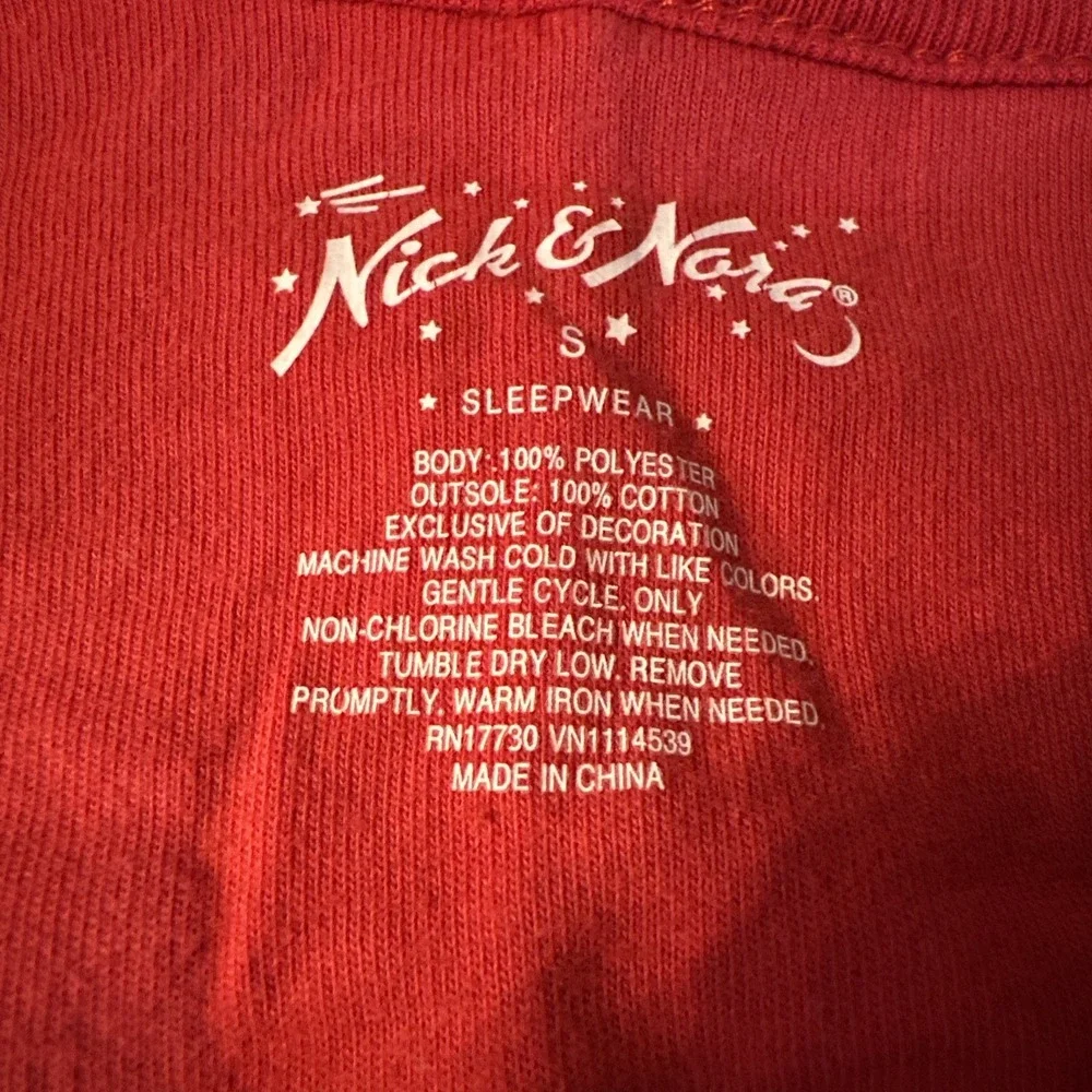 NICK & NORA Sock Monkey One Piece‎ Pajamas Sleepwear Footed Adult Small Full Zip