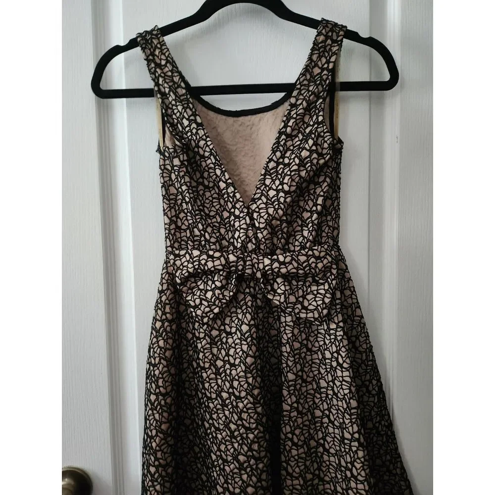 Love Culture Women's Sleeveless‎ Cocktail Dress Open Back Knee Length Black XS