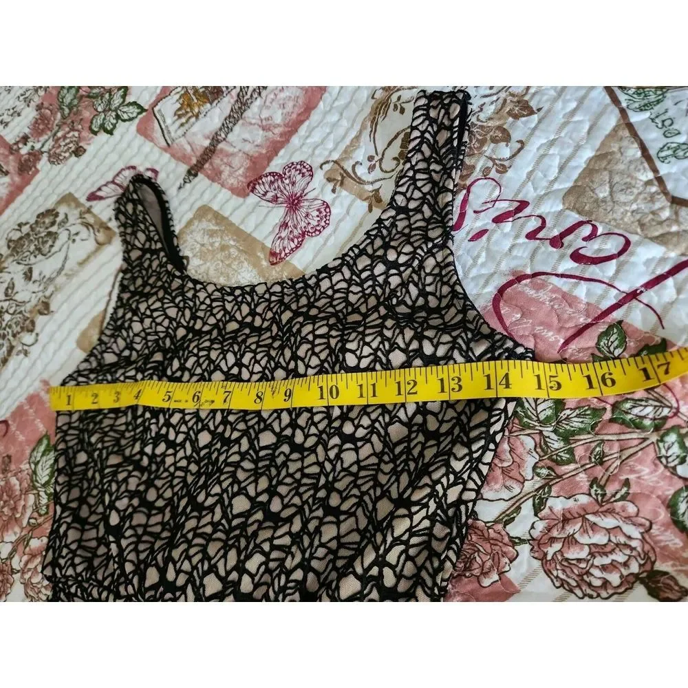 Love Culture Women's Sleeveless‎ Cocktail Dress Open Back Knee Length Black XS