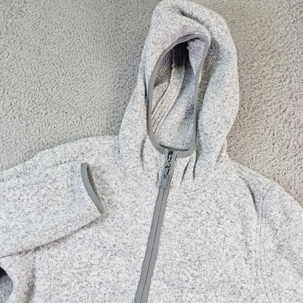 Marmot Jacket Womens Medium Gray Hooded Fleece Full‎ Zip Pockets G97600