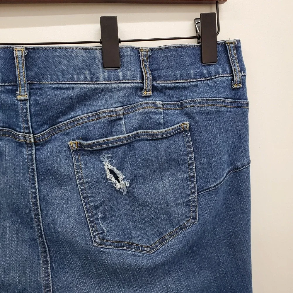 torrid distressing denim