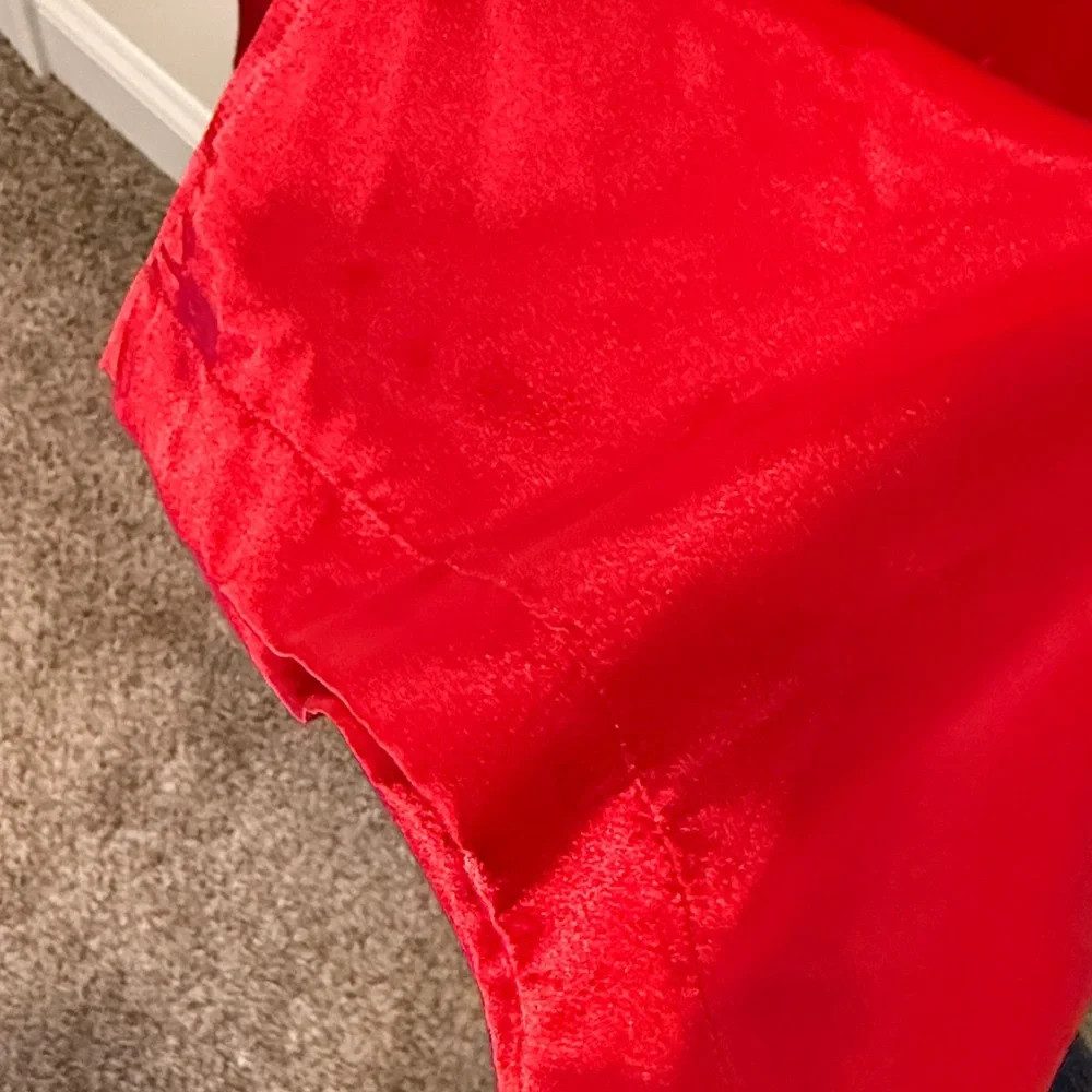 Vintage Victoria's Secret 90s Gold Label Red Satin Sleepwear Pajamas / Size L