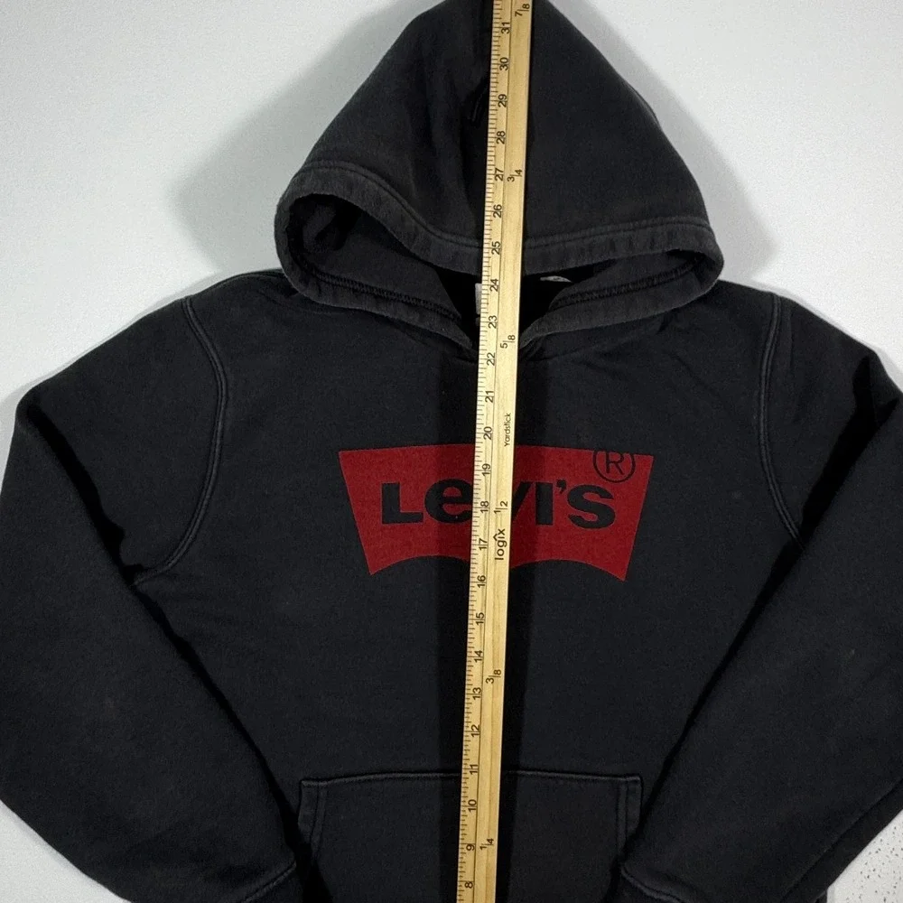 Levis Mens Standard Fit Batwing Logo‎ Hoodie Black Small Pullover Sweatshirt
