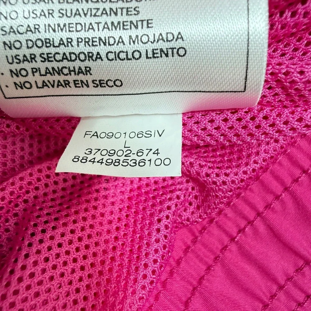 Nike Athletic Dept Girls Pink Windbreaker‎ Track Jacket Full Zip 370902-674 L