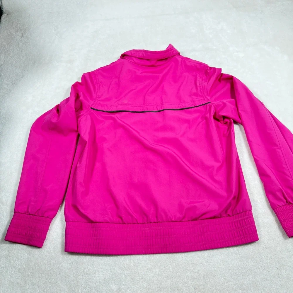 Nike Athletic Dept Girls Pink Windbreaker‎ Track Jacket Full Zip 370902-674 L