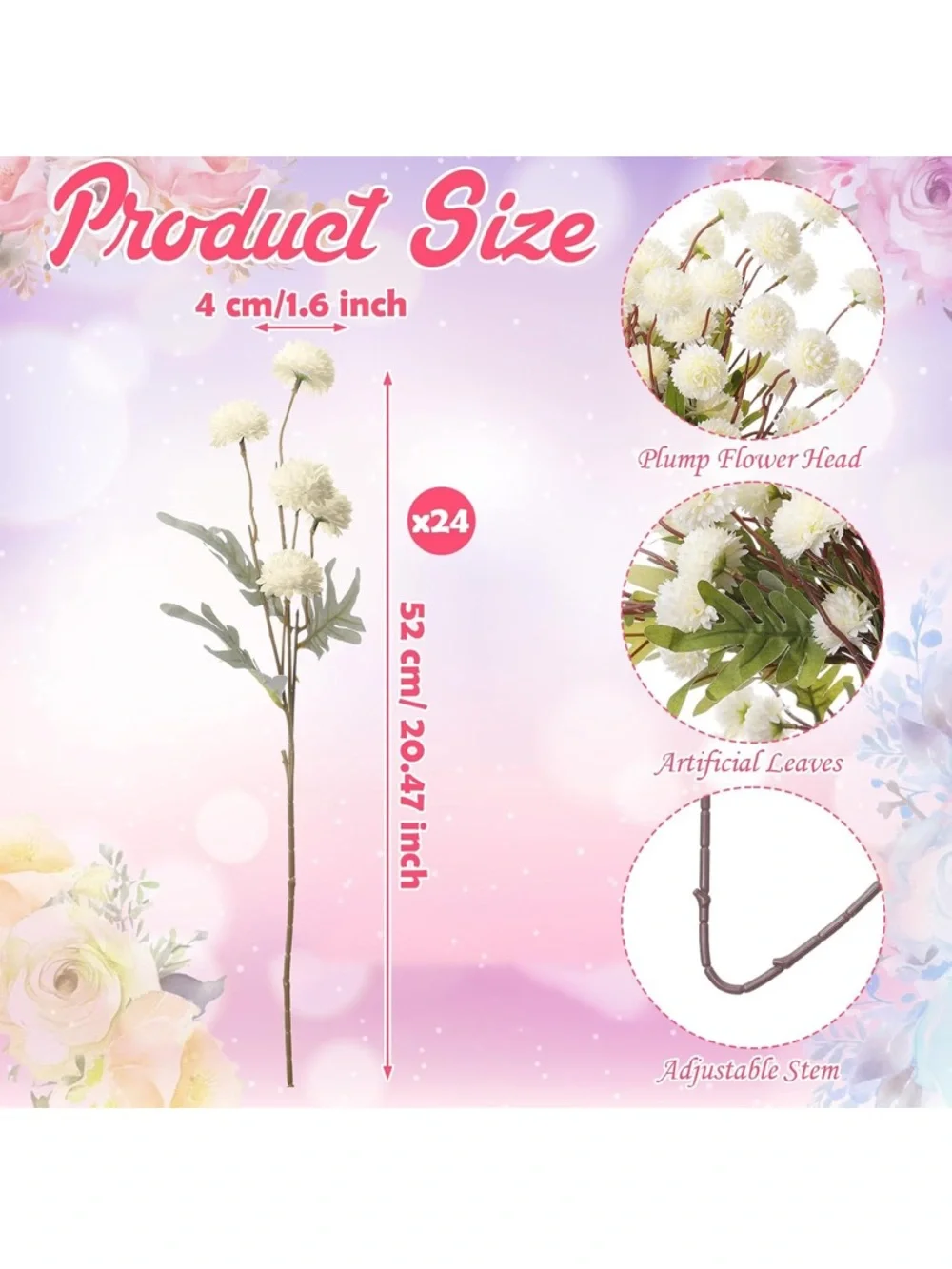 N/A faux flexible stems
