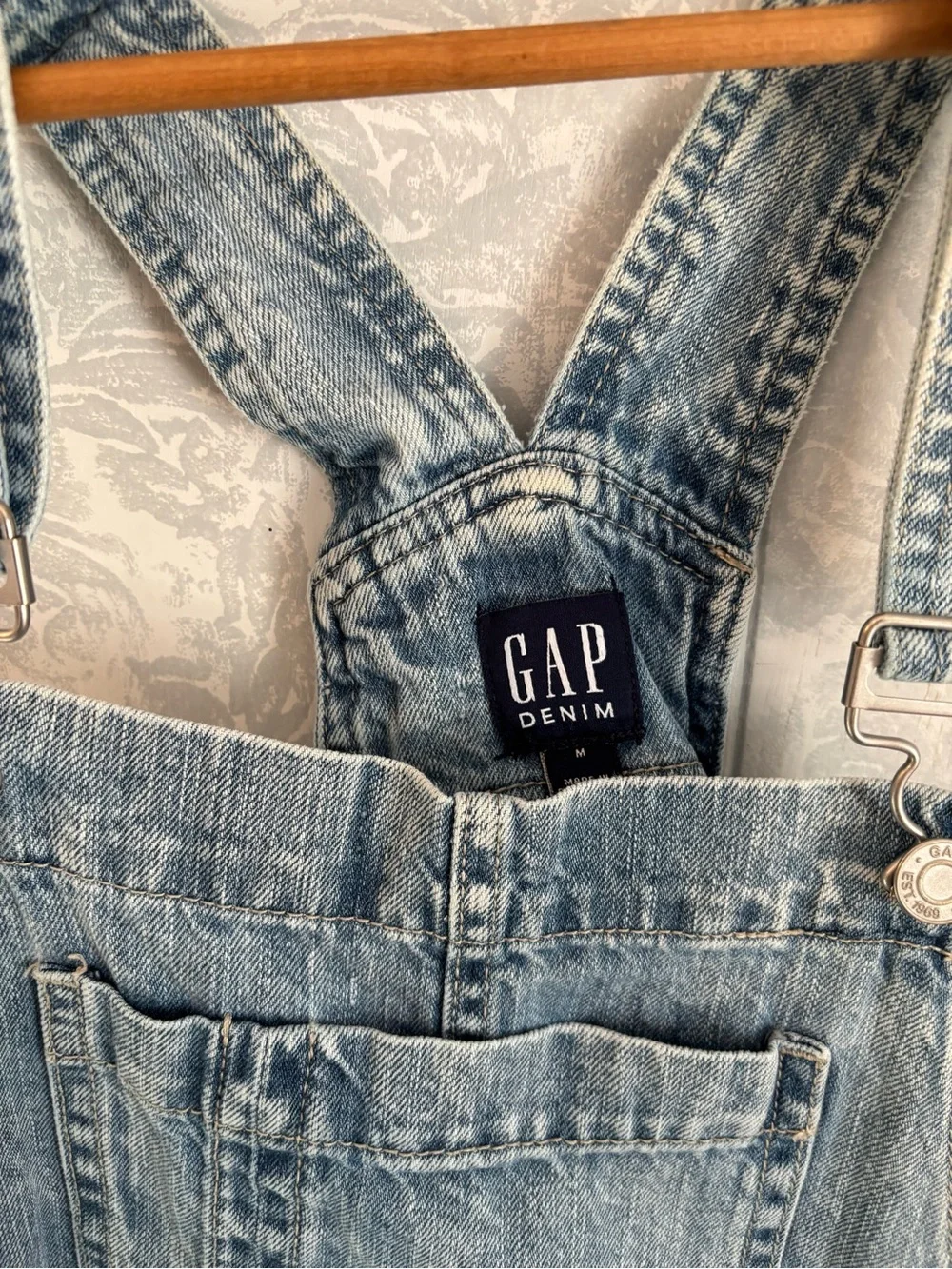 GAP Light Blue Denim Short Overalls