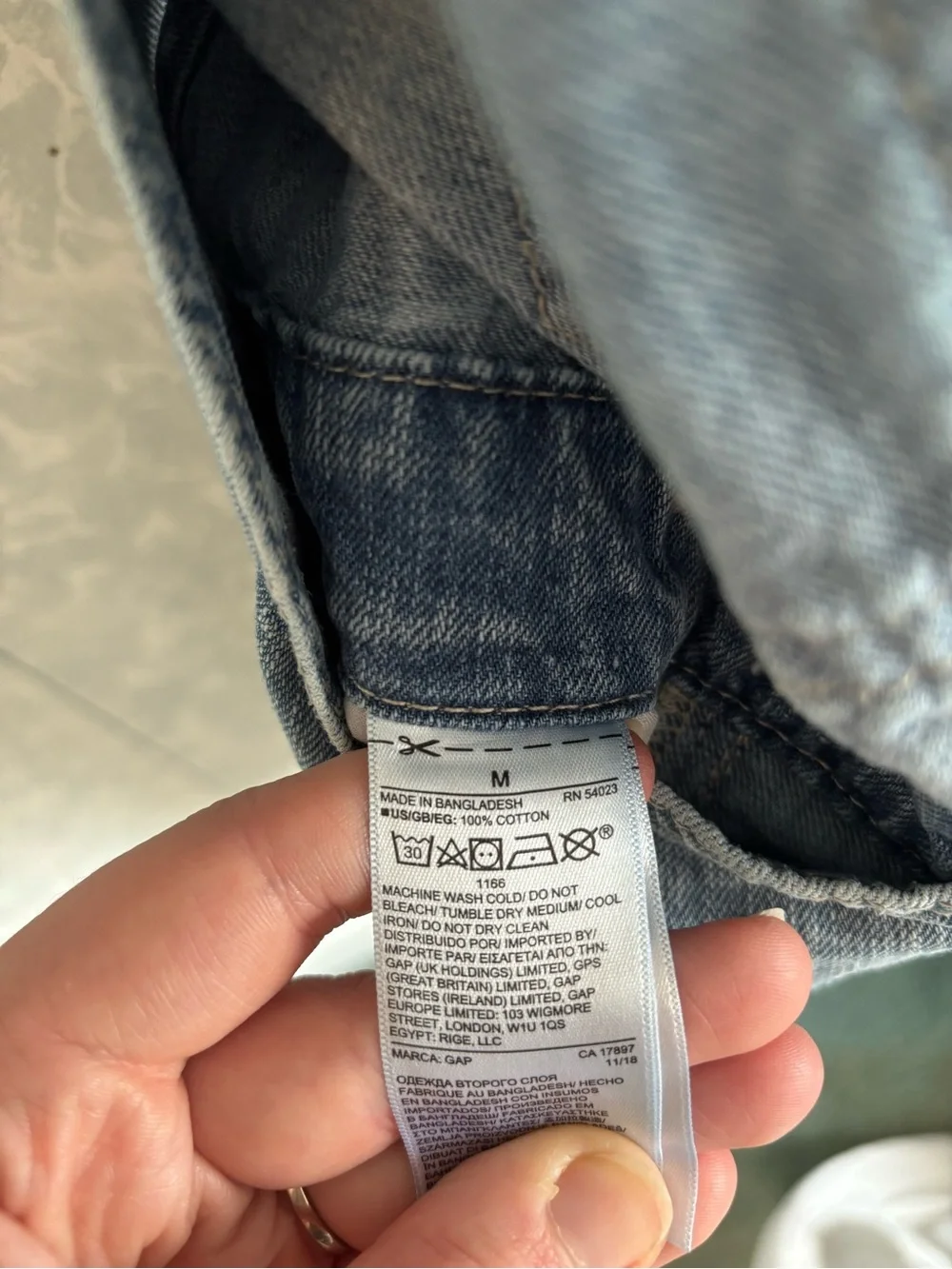 GAP Light Blue Denim Short Overalls