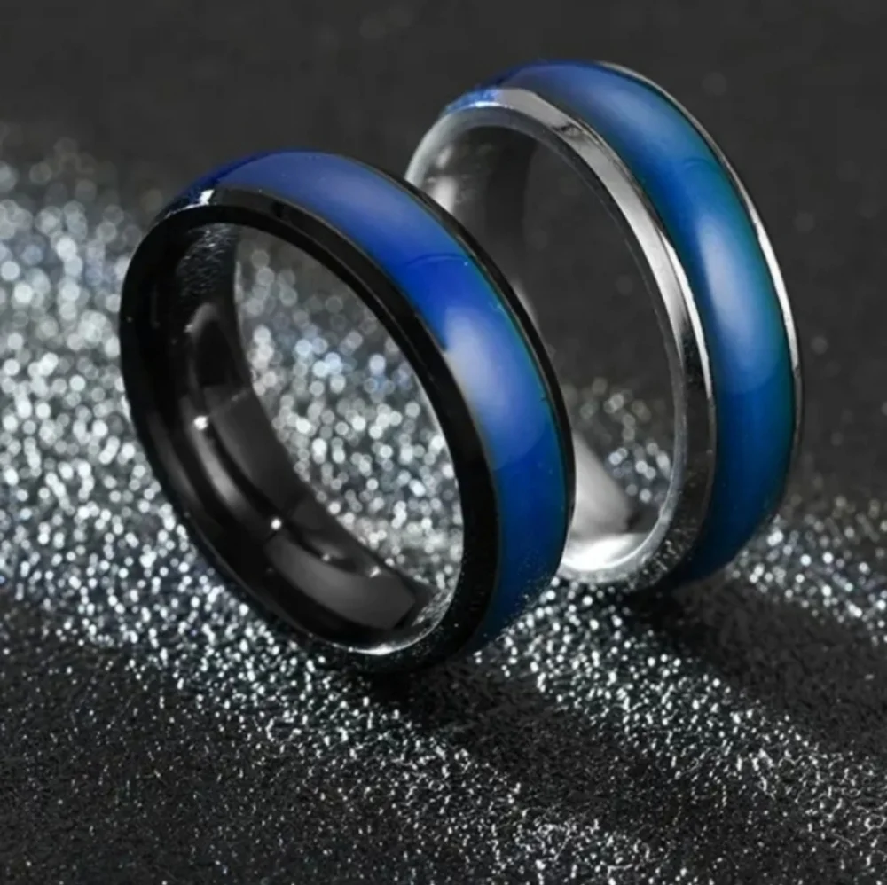 Unisex Multicolor Temperature Mood Ring Sz 11