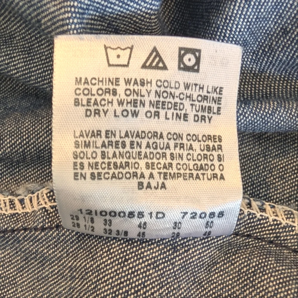 Vintage Chic cotton, elastic waist, baggy blue jeans with front pockets. 18WP