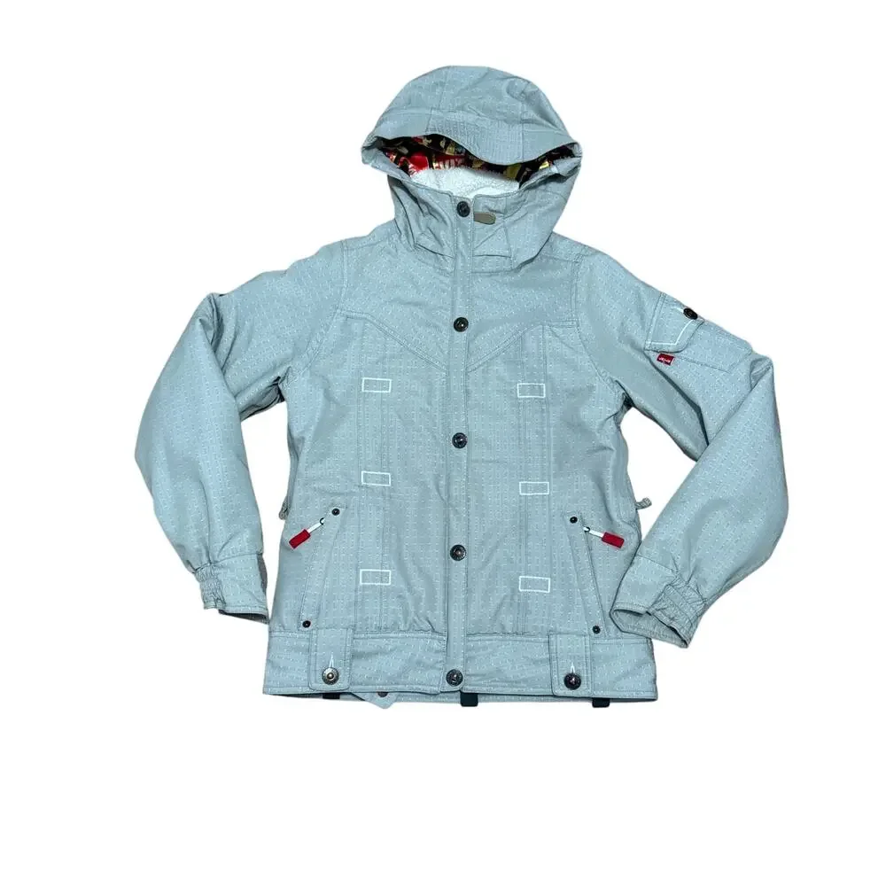Levi’s 686 Women’s Snowboard Jacket Ski Winter Gray Size Xsmall