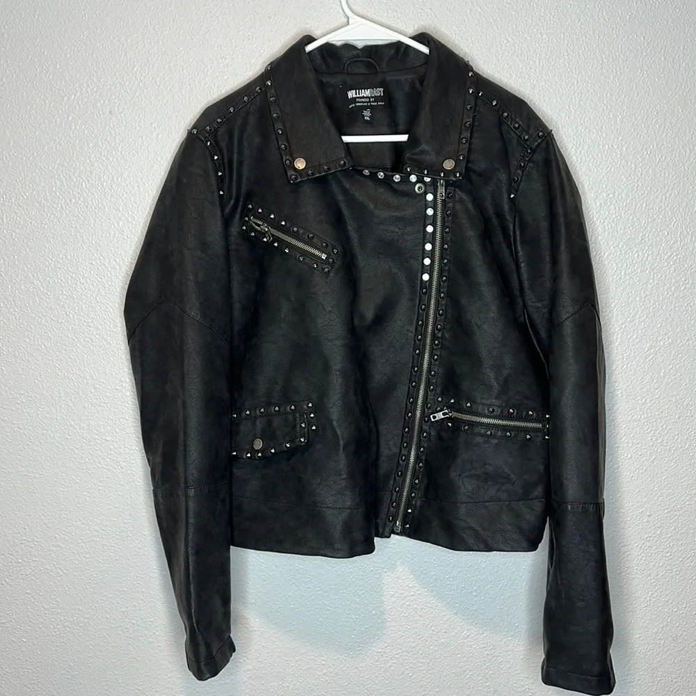 William Rast Faux Leather Jacket - w/Justin Timberlake & Trace Ayala sz XXL