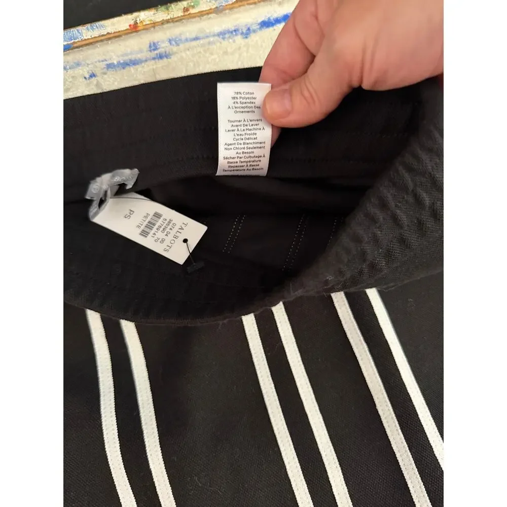 T by Talbots Striped A-Line Skirt | NWT | Small Petite