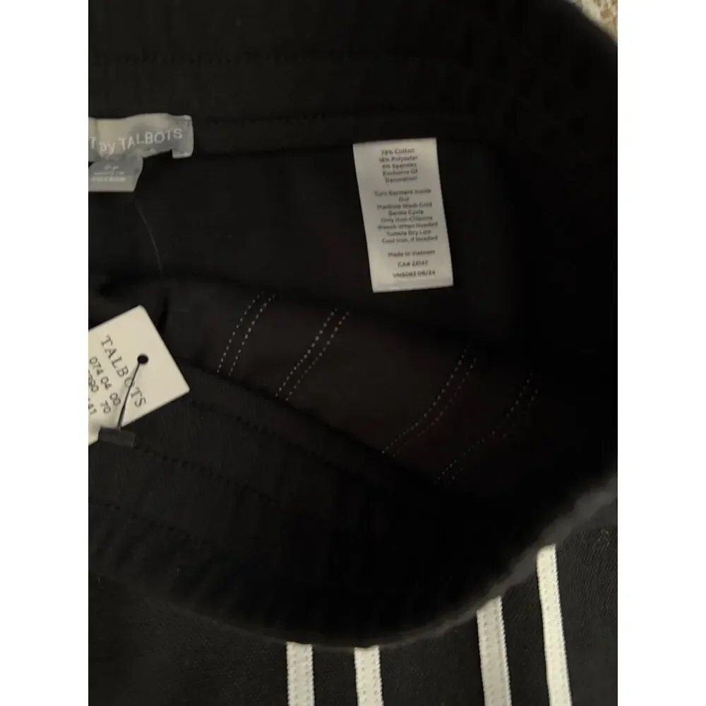 T by Talbots Striped A-Line Skirt | NWT | Small Petite