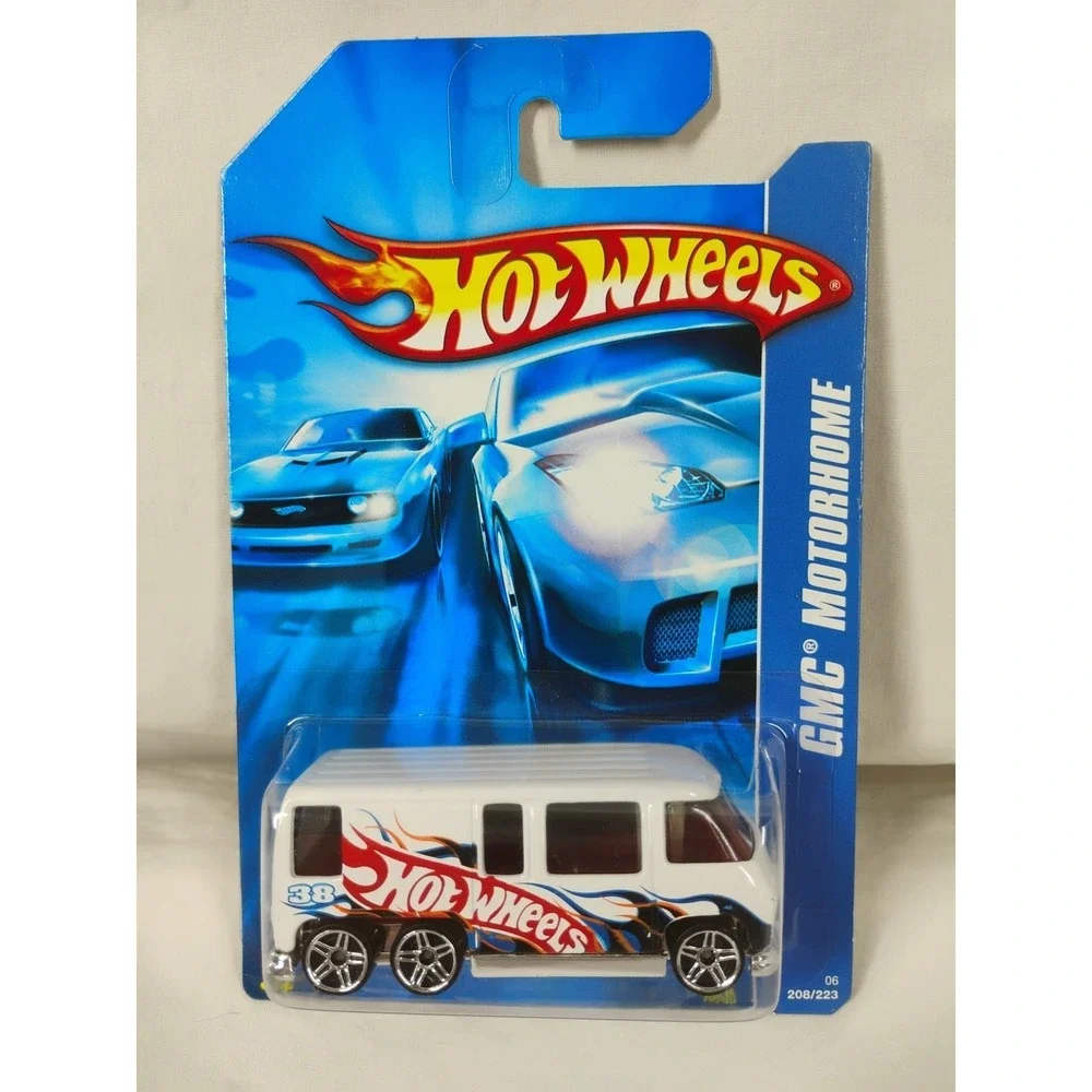 2006 Hot Wheels #208 GMC Motorhome White 5 Spoke‎ Rims