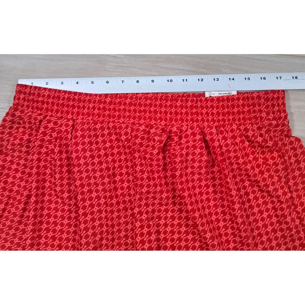 a.n.a A New Approach Y2K Red Diamond Geometric Elastic‎ Shorts NEW Womens Large