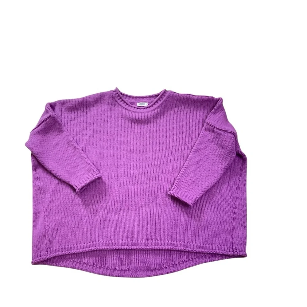 Mersea One Size Light Purple Catalina Sweater Cropped