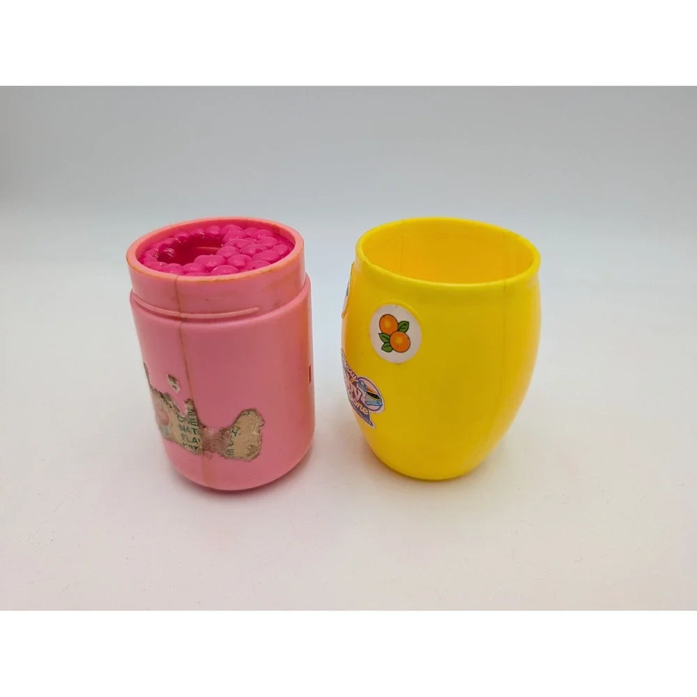Kenner Baby All Gone Magic Treats Jar Cup Pink Yellow Doll Accessories