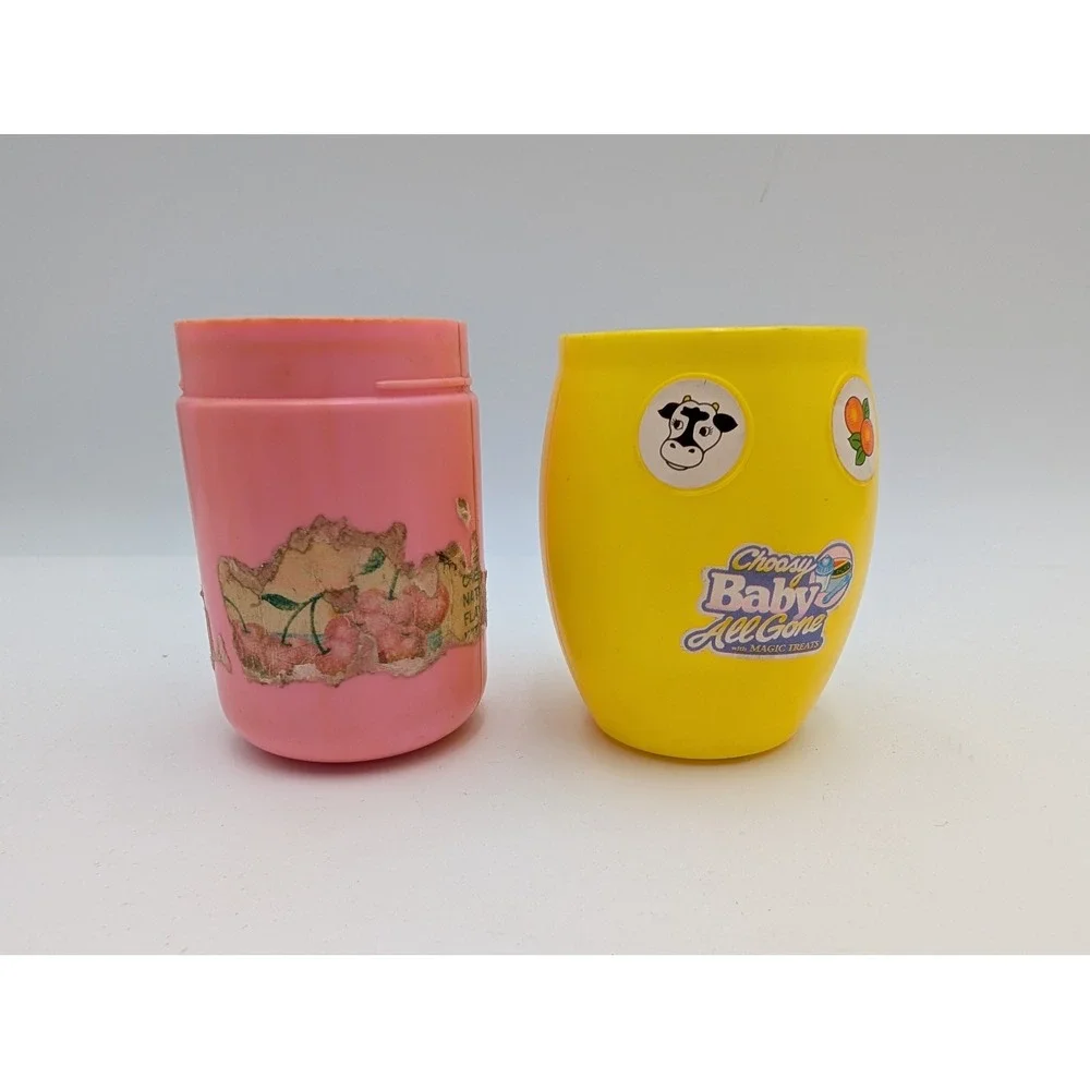 Kenner Baby All Gone Magic Treats Jar Cup Pink Yellow Doll Accessories