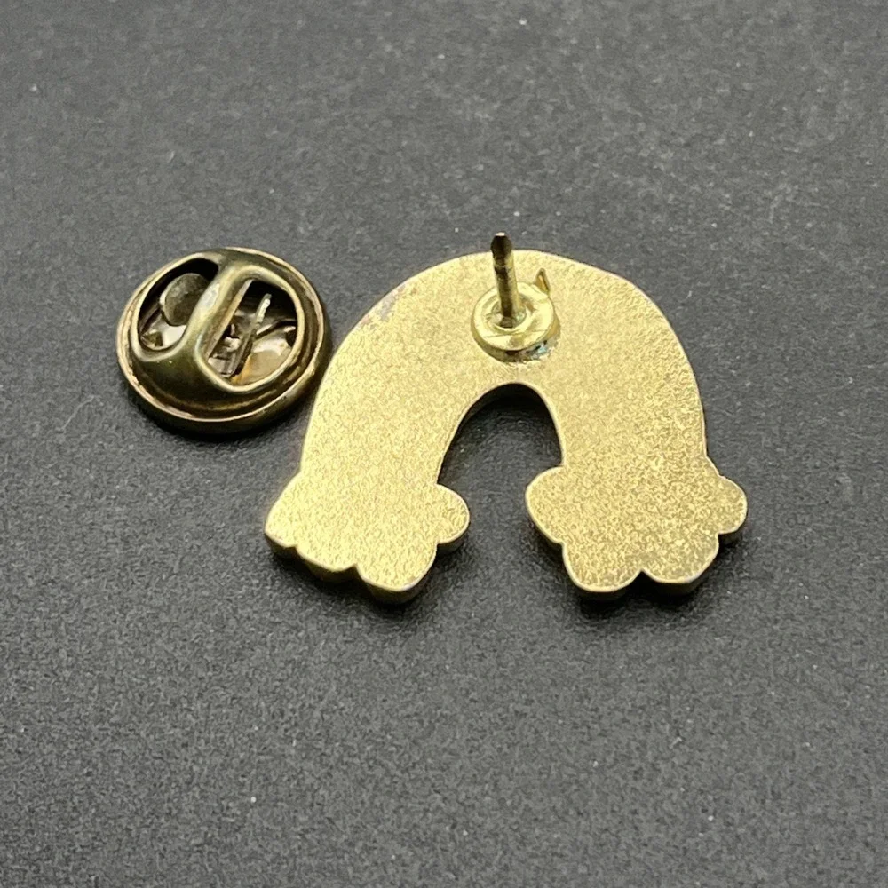 Rainbow Glitter Clouds Lapel Hat Pin‎