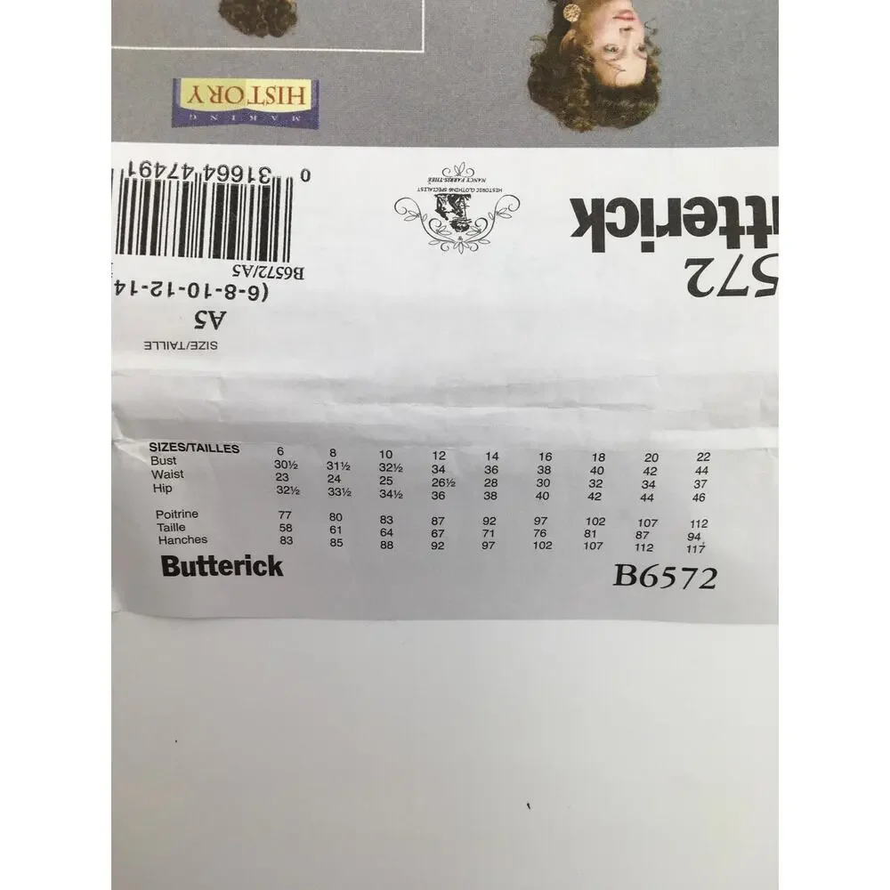 Butterick pattern b6572