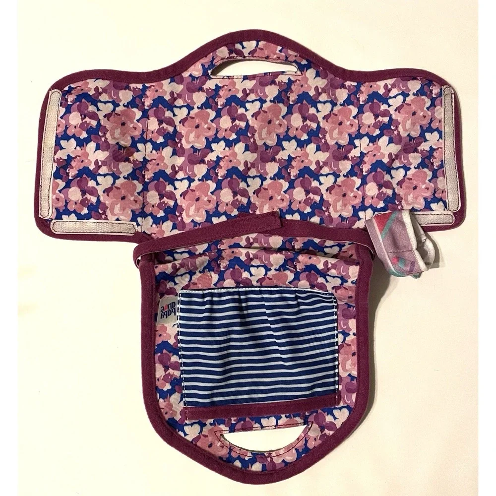 Baby Alive Pretend play doll changing mat and diaper bag accessory Only Flowers