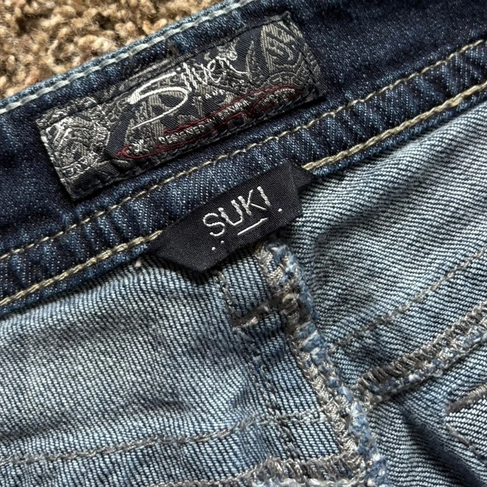 Silver Jeans‎ Suki Jeans Mid Bootcut Dark Wash Denim Western Womens Size 28