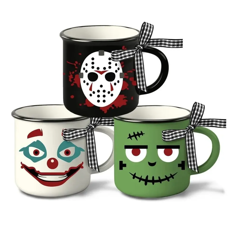 Halloween Themed Mini Coffee Mug, Game Day, 5oz‎ Coffee Mug, Set of 3