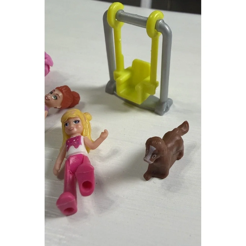 Lot Of Polly Pocket Replacement Dolls Micro Mini Figures Tiny Accessories Dog