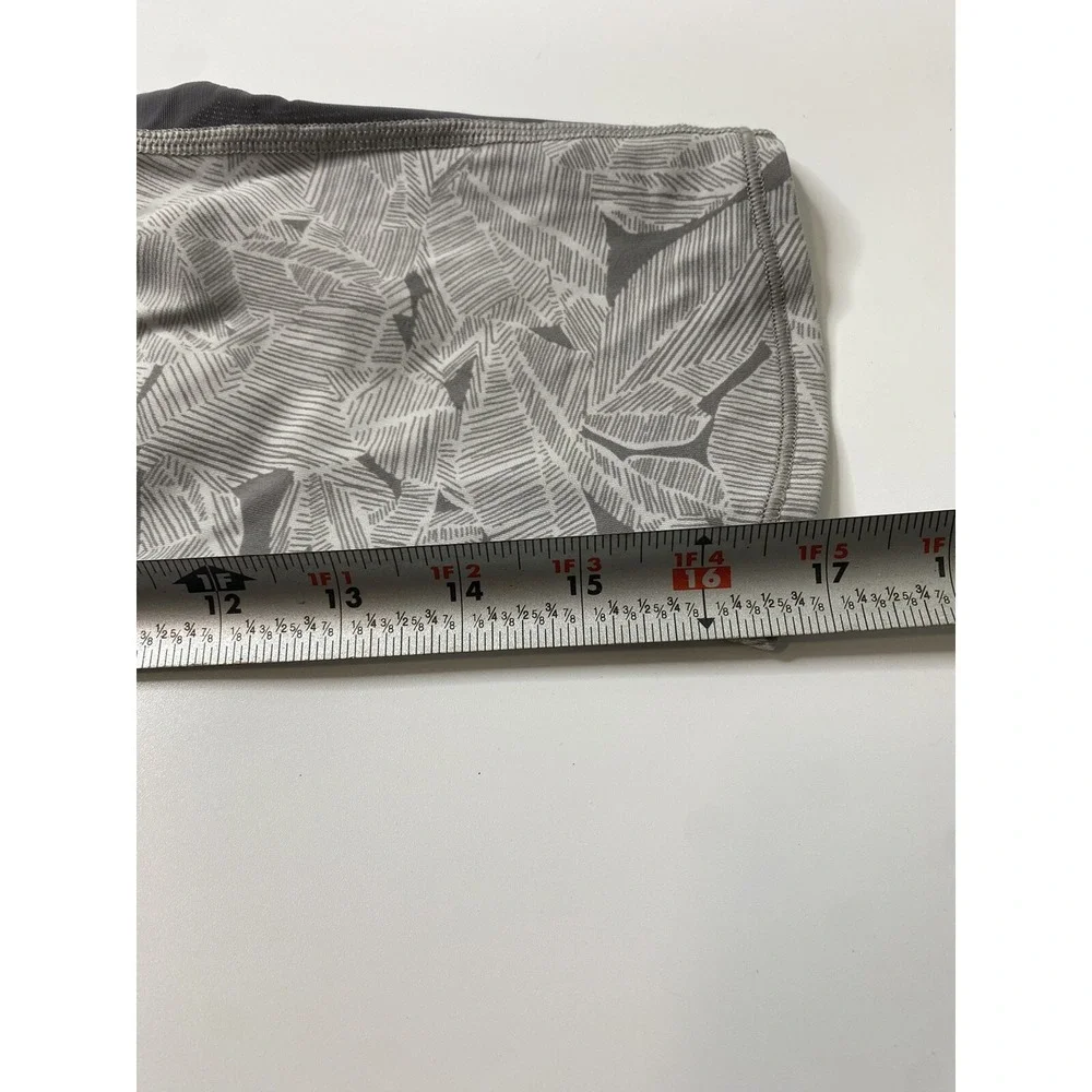 Athleta Women's Size Small Patterned Cropped White Gray Leggings