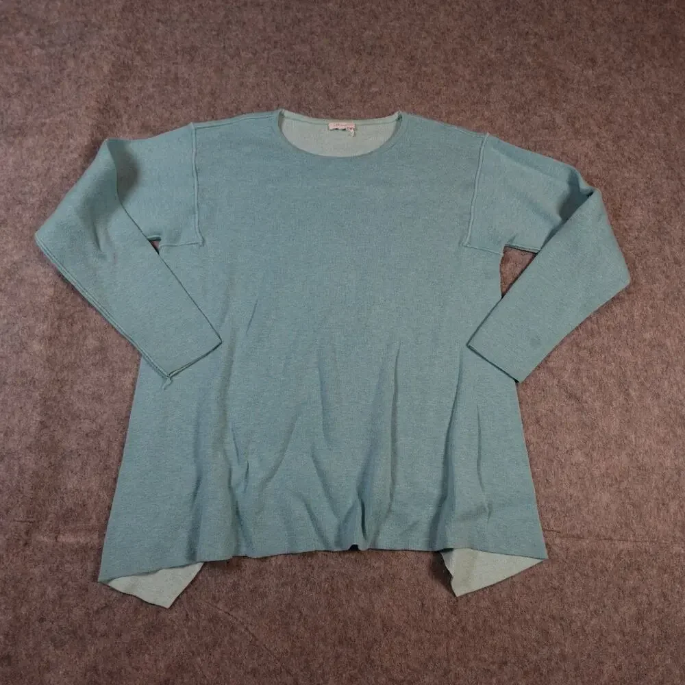J. Jill Sweater Womens XS/S? Reversible Crew Neck Asymmetrical Hem Knit Pullover