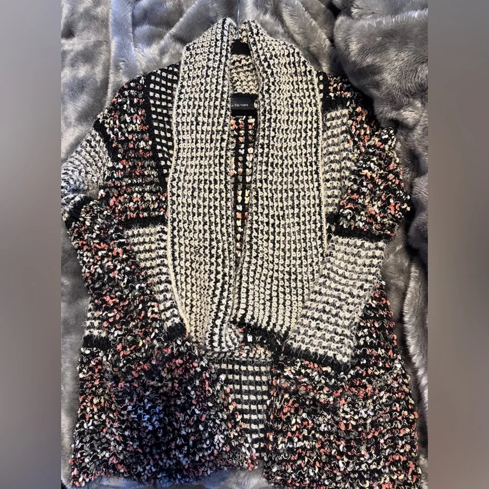 Anthropologie La Fee Verte soft knit open cardigan