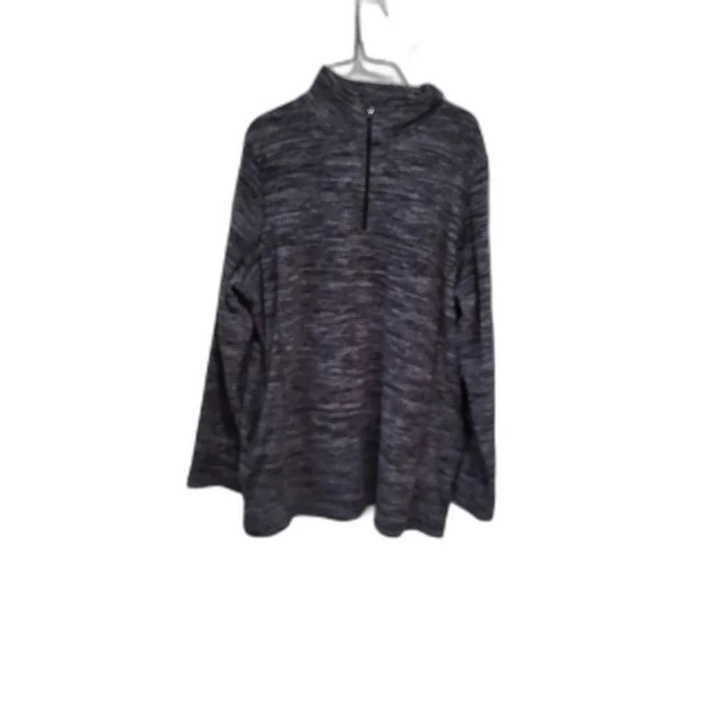 2/$30 Woman Within Quarter Zip Top - Size 14/16