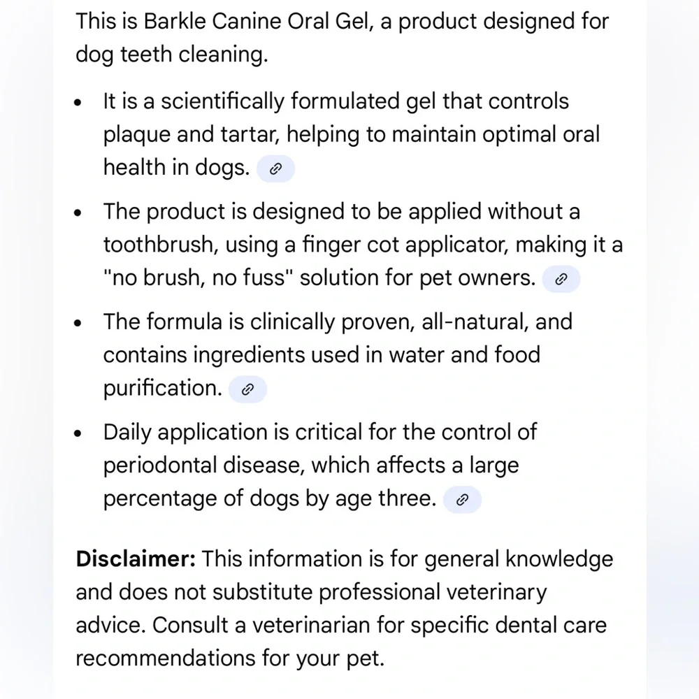 barkle oral canine