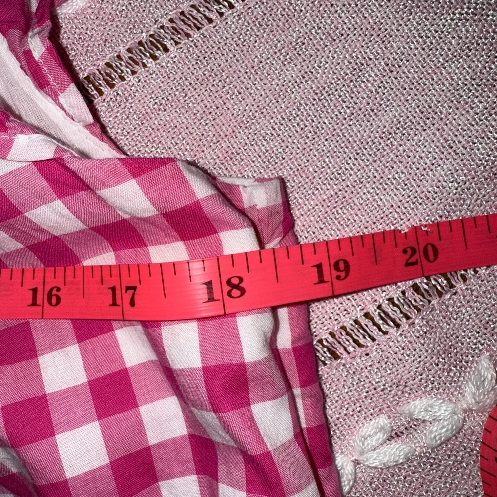 J.Crew Pink Gingham Flutter Sleeve Mini Dress • Lined Cotton • Size 4