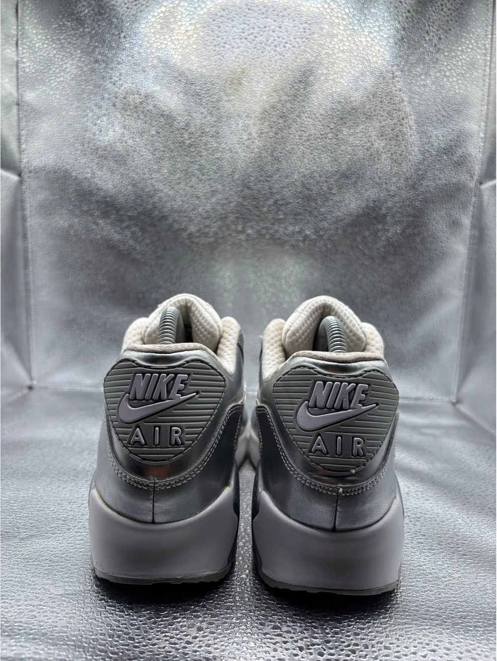 Nike air max 90 GS metallic sliver
